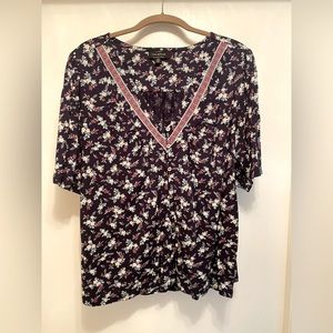 XL LUCKY BRAND FLOWER SHIRT
